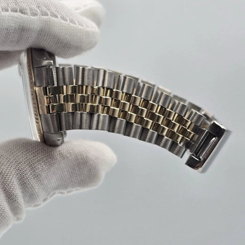 Rolex Datejust Silver Dial Two-Tone Yellow Gold Jubilee 16013 36mm Watch