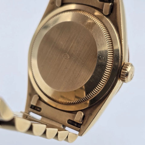 Rolex 18K Gold Day-Date President Gold Champagne Diamond Dial 36mm Watch 18238