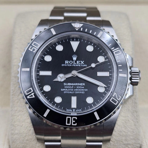 PAPERS 2024 MINT Rolex Submariner No Date Ceramic Steel 41mm 124060 BOX