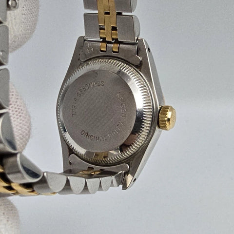 Rolex Datejust 26mm Champagne Diamond Dial Two Tone Jubilee Watch 69173