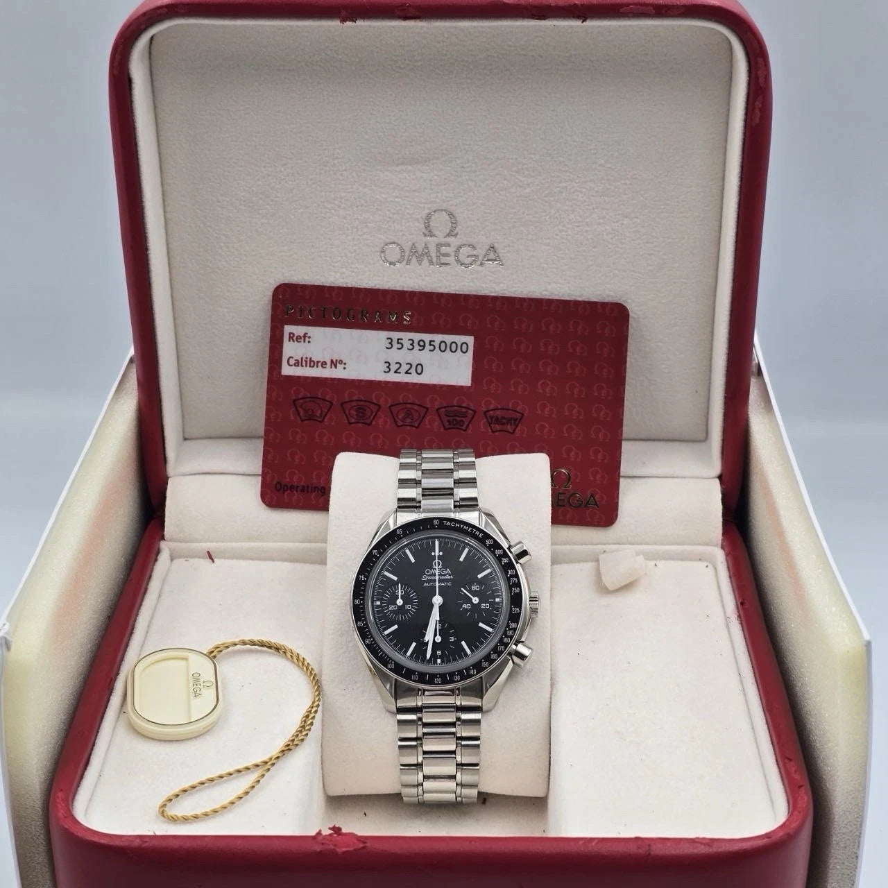 Omega Speedmaster Reduced 39mm Chronograph Automatic 3539.50 Pictogram + Box