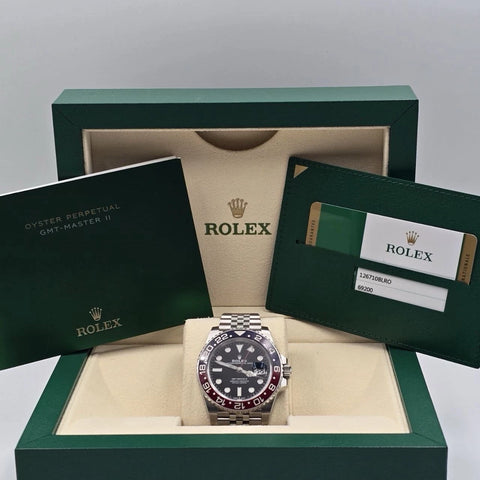 MINT PAPERS 2020 Rolex GMT Master Pepsi Red Blue Jubilee 126710BLRO Watch BOX