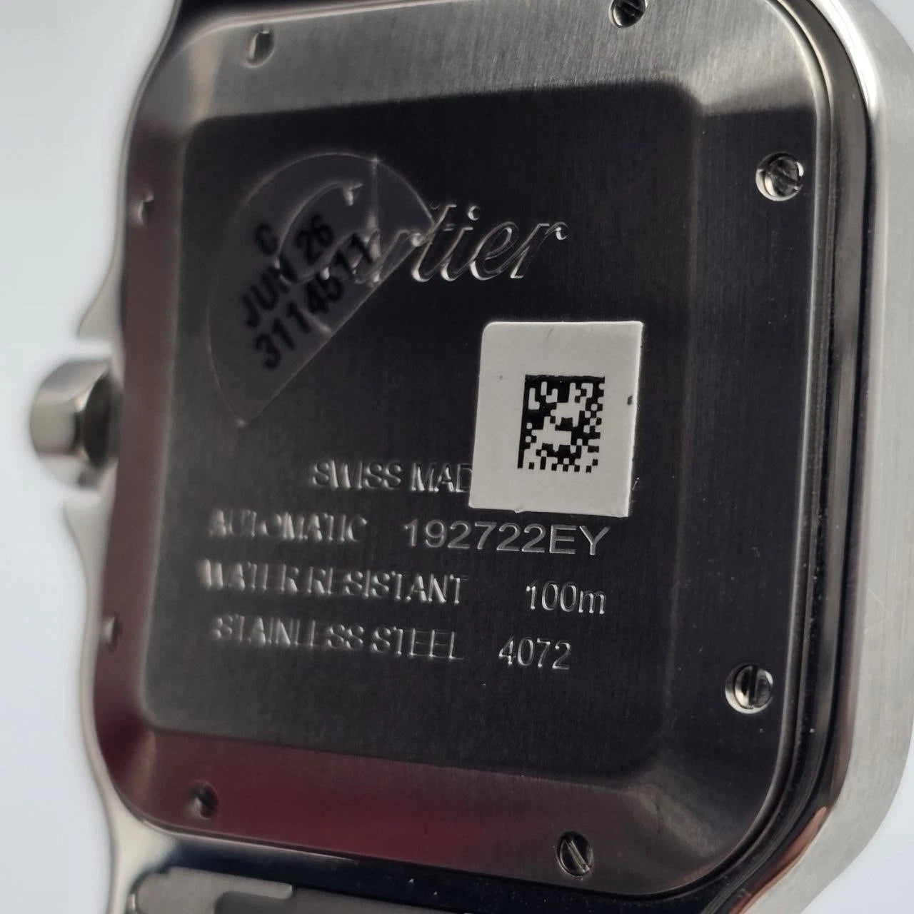 NEW Cartier Santos de Cartier Large Model Steel Blue Dial 39.8mm WSSA0071