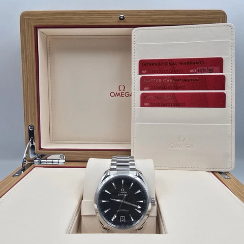 PAPERS 2025 Omega Seamaster Aqua Terra Black Dial 41mm 220.10.41.21.01.002 BOX