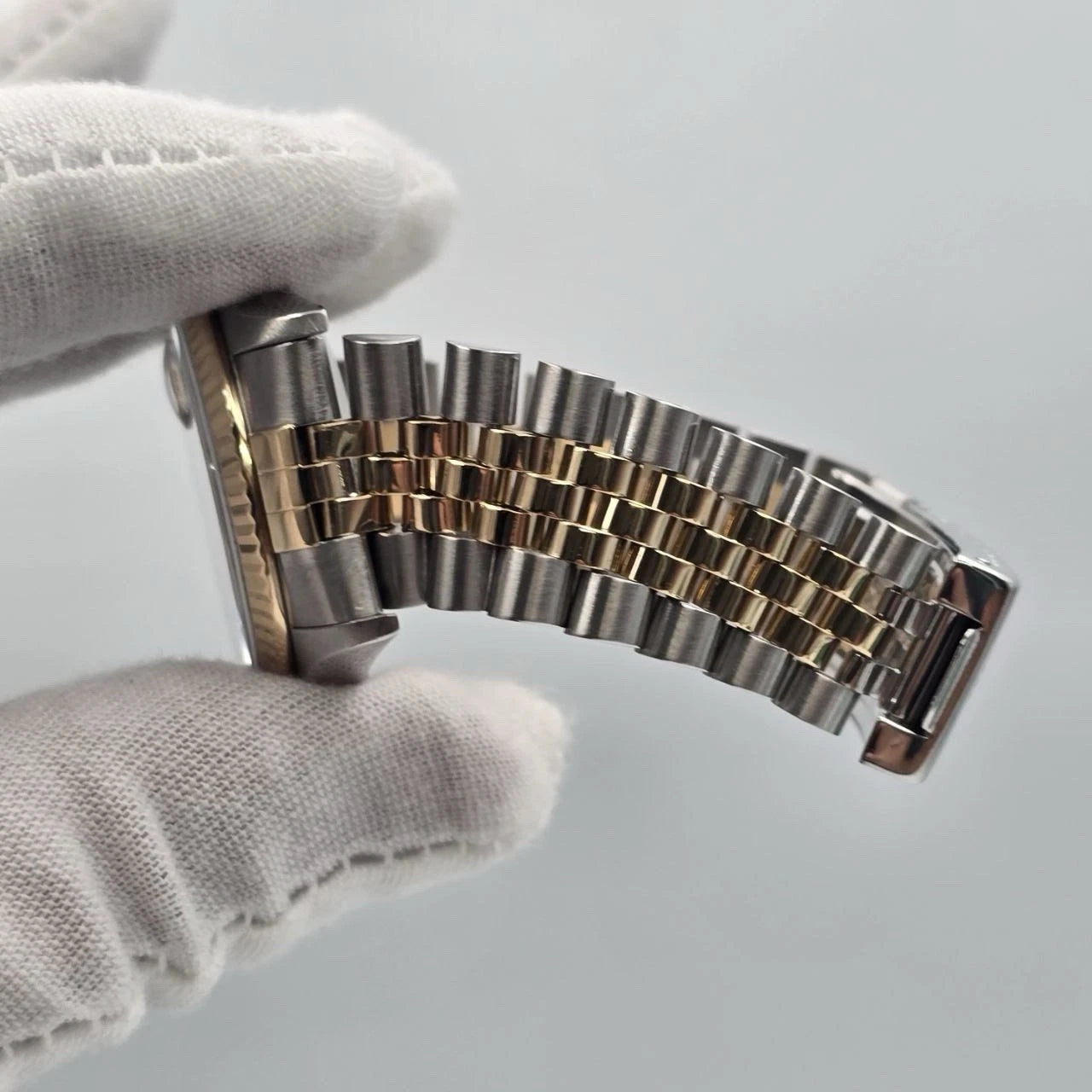 Rolex Datejust 36mm Silver Computer Diamond Dial Two Tone Jubilee 18K 16233