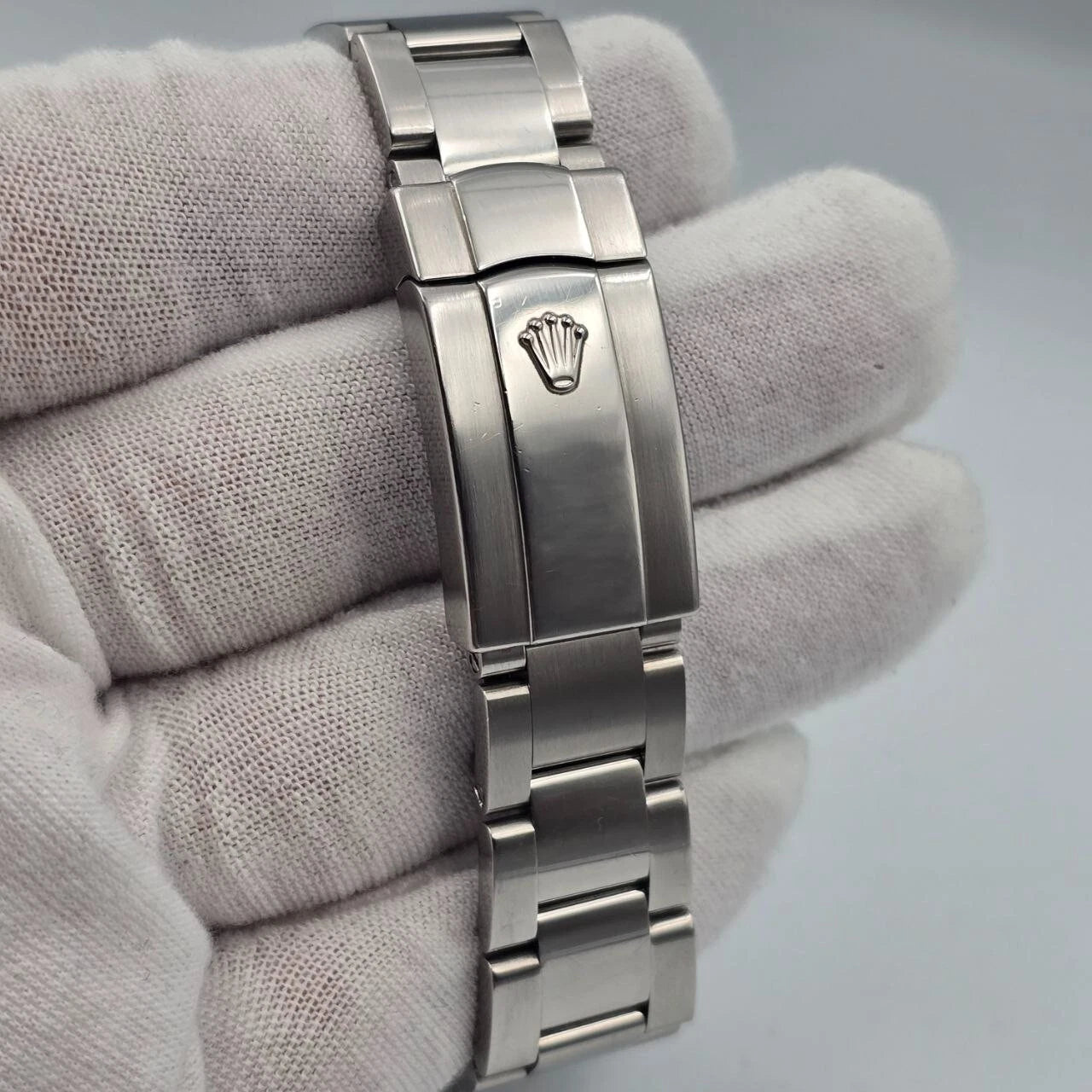 PAPERS Rolex Oyster Perpetual Date 34mm 115200 White Steel Oyster Watch