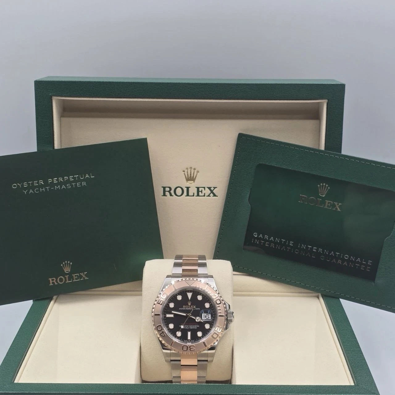 2025 NEW Rolex Yacht-Master Two Tone Rose Gold 40mm Black Dial 126621 UNWORN