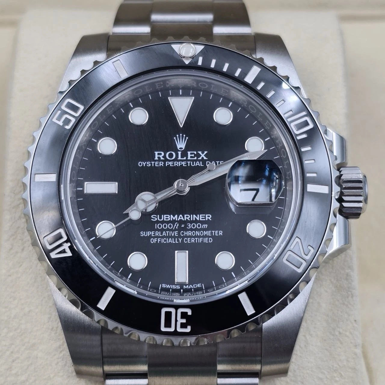 PAPERS 2019 Rolex Submariner Date 116610LN Steel Black Ceramic 40mm Watch BOX