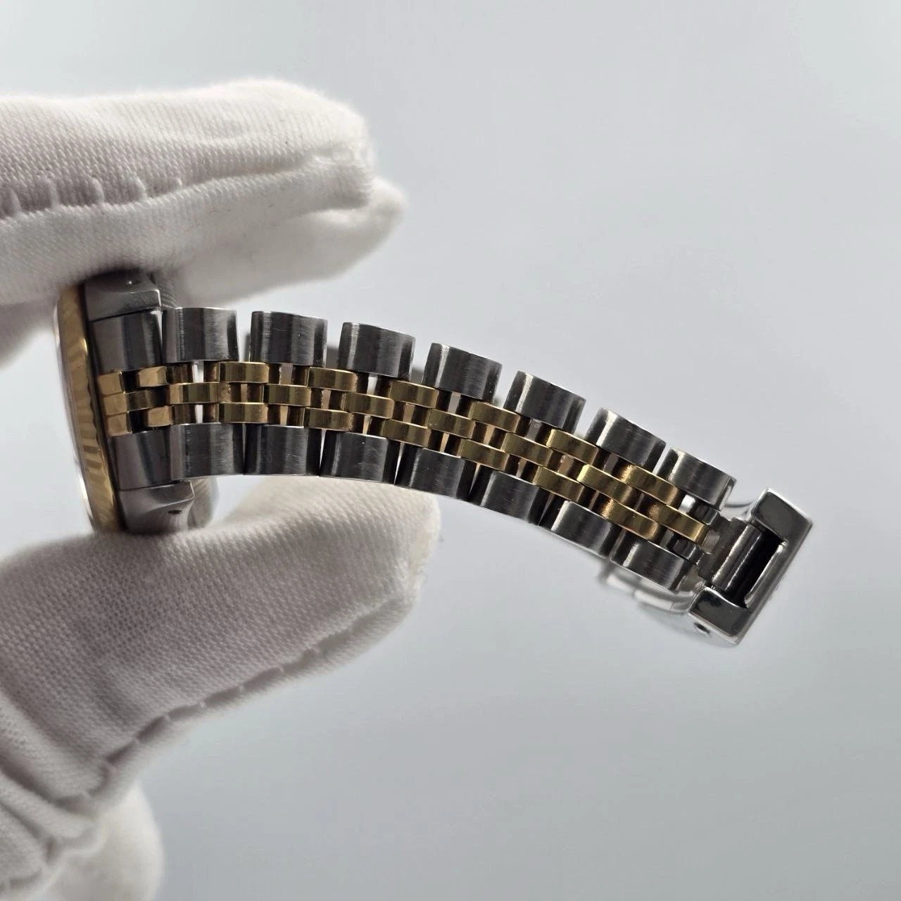 Rolex Datejust 69173 Fluted TT Jubilee Grey Computer Diamond Dial 26mm Watch