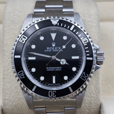 PAPERS MINT Rolex Submariner No-Date 14060M Steel Black Oyster Mens Watch 40mm