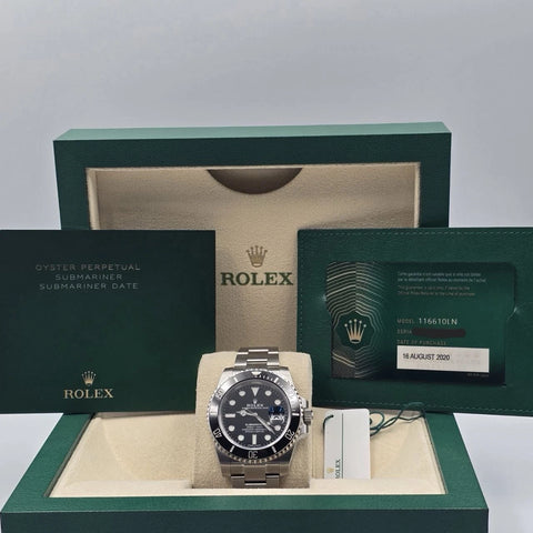 MINT NFC 2020 Rolex Submariner Date 116610LN Steel Black Ceramic 40mm Watch BOX