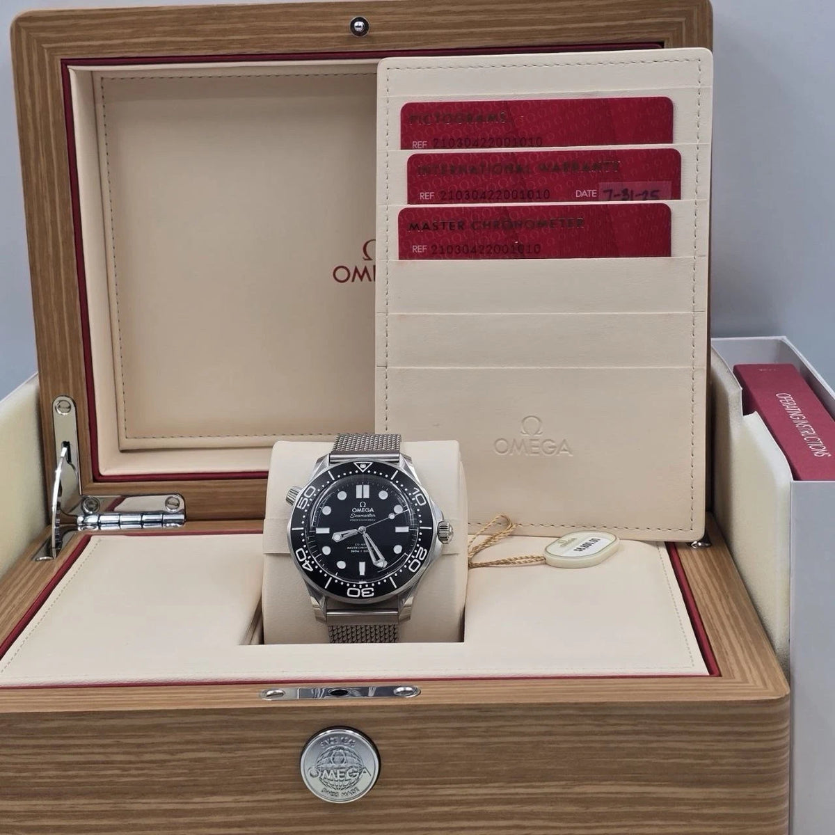 NEW 2025 Omega Seamaster 300M 210.30.42.20.01.010 Black Milanese 42mm Watch
