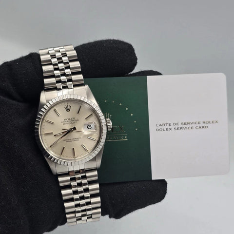 2024 RSC Rolex Datejust Stainless Steel Silver 36mm Automatic Men’s Watch 16030