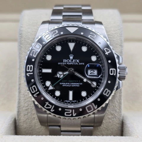 2015 Rolex GMT Master II 116710LN Stainless Steel Ceramic Black 40mm Watch