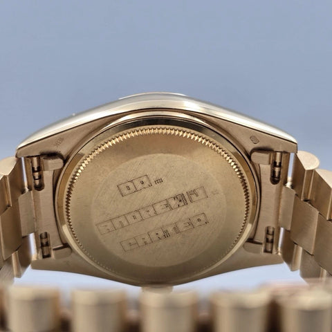 MINT PAPERS Rolex Day-Date 18038 President 18k Gold Champagne 36mm BOX + RSC