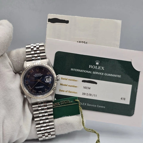 Rolex Datejust 16234 Blue Roman 1
