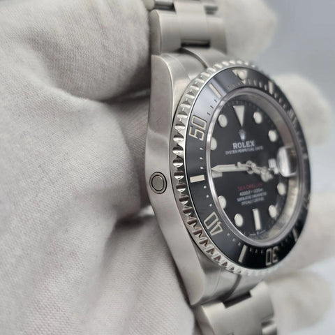 2020 PAPERS Rolex Sea-Dweller Black Red Letters Stainless Steel 43mm 126600 BOX