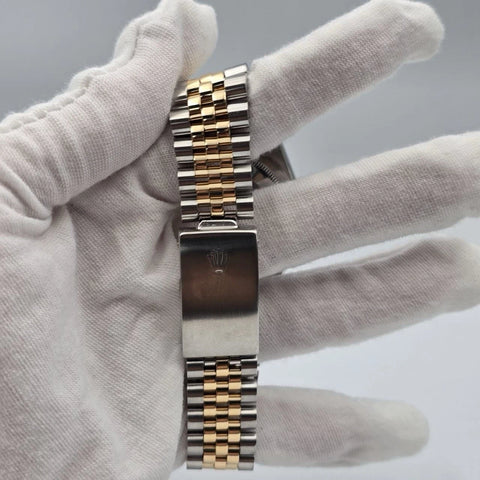 Rolex Datejust 36mm Champagne Diamond Dial Two Tone Jubilee 16233