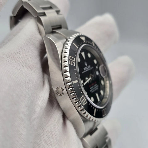 2025 PAPERS Rolex Sea-Dweller Black Red Letters Stainless Steel 43mm 126600 BOX