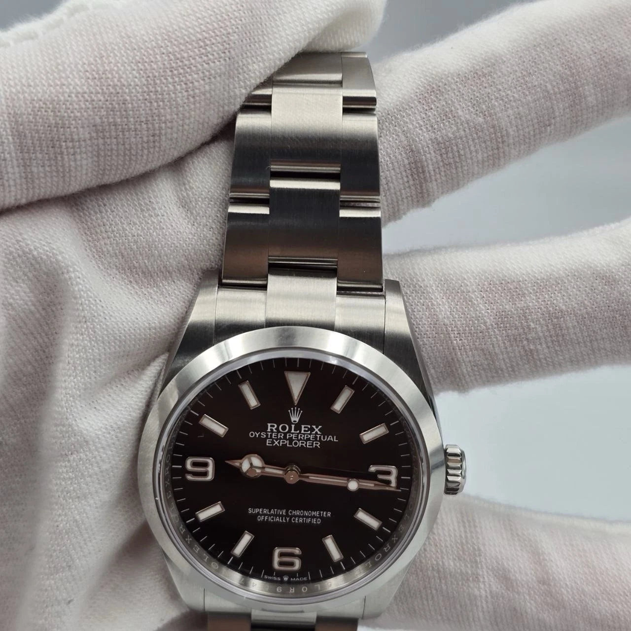 2025 PAPERS Rolex Explorer Black Dial Stainless Steel 36mm Watch 124270 BOX