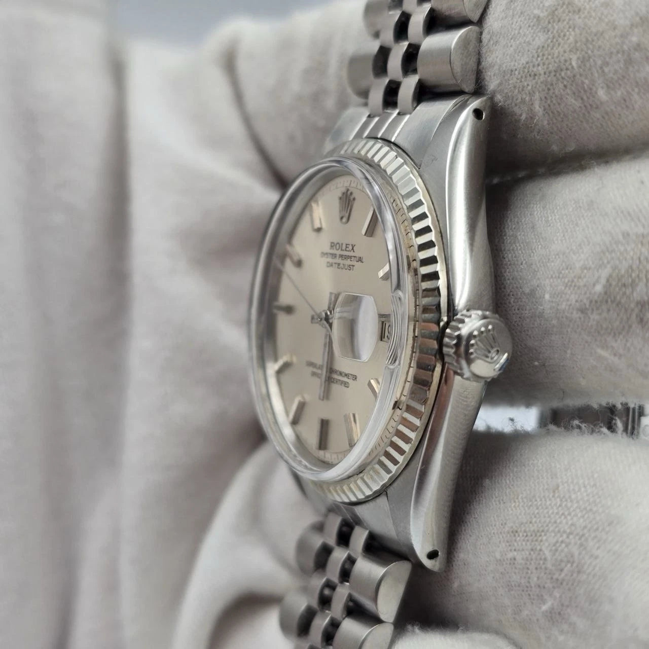 Rolex Datejust 1601 Stainless Steel Silver Dial Jubilee 36mm Watch