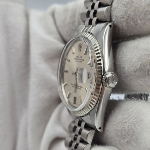 Rolex Datejust 1601 Stainless Steel Silver Dial Jubilee 36mm Watch