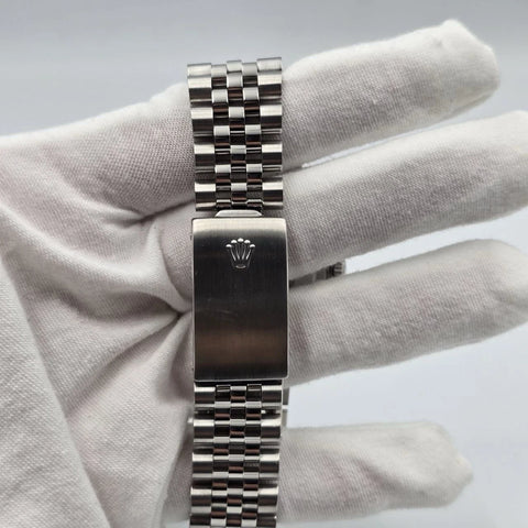 Rolex Datejust Silver Diamond Dial Stainless Steel Jubilee 16234 36mm Watch