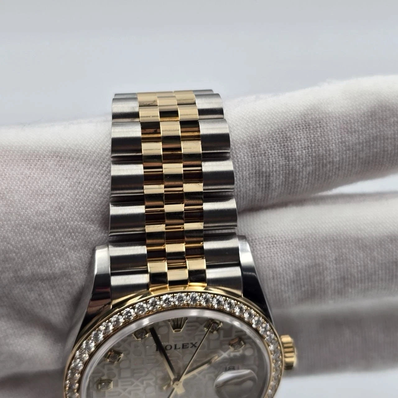 2020 Rolex Datejust 36mm Diamond Bezel Silver Computer Diamond Dial 126283RBR