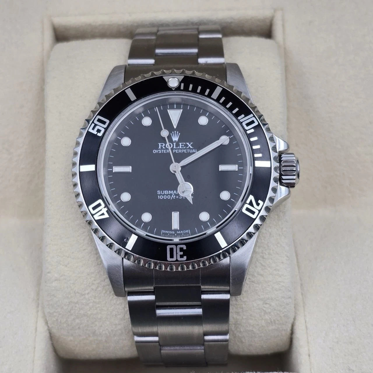 2006 MINT Rolex Submariner No-Date Black Stainless Steel 40mm 14060M