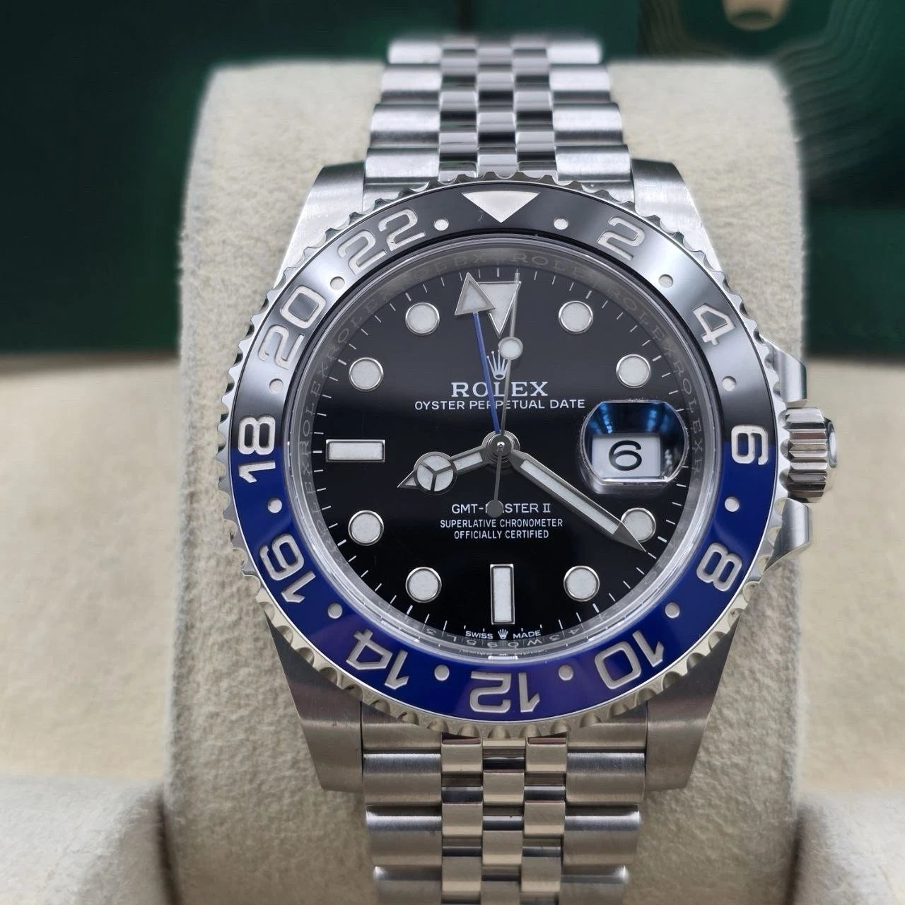 2021 PAPERS Rolex GMT-Master II 126710BLNR Batgirl Jubilee 40mm Watch BOX