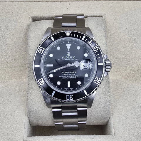 Rolex Submariner Date 16610 Black Dial Stainless Steel Oyster 40mm