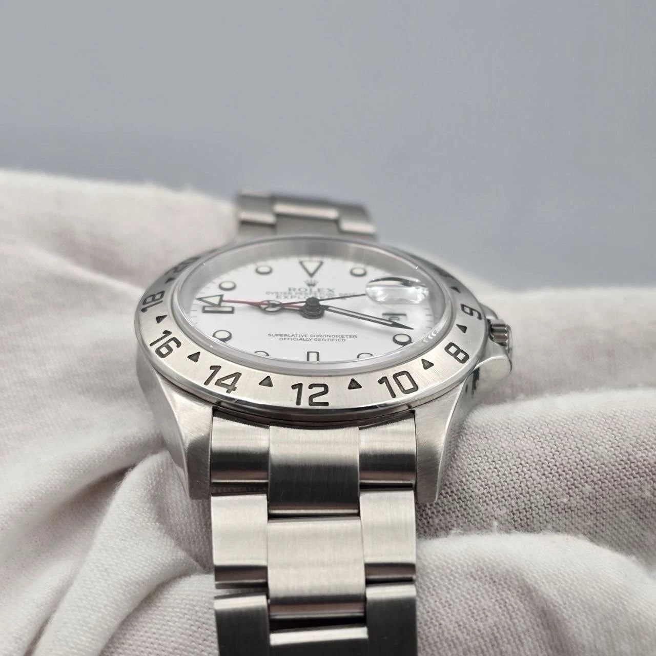 Rolex Explorer II 16570 Stainless Steel White Dial 40mm Watch