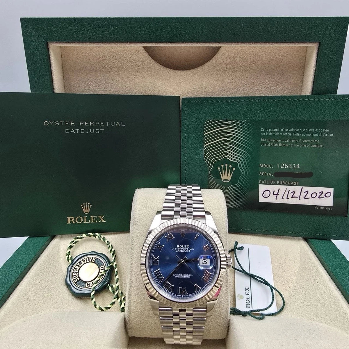 Rolex Datejust 41 126334 Blue Jubilee