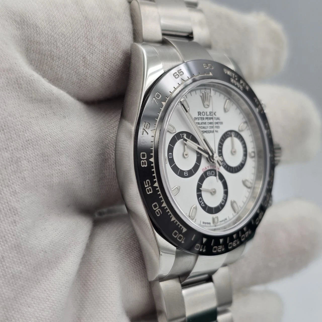 2017 PAPERS Rolex Daytona 116500LN Panda White Dial Ceramic 40mm Steel BOX