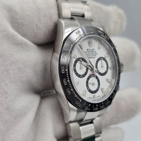 2017 PAPERS Rolex Daytona 116500LN Panda White Dial Ceramic 40mm Steel BOX