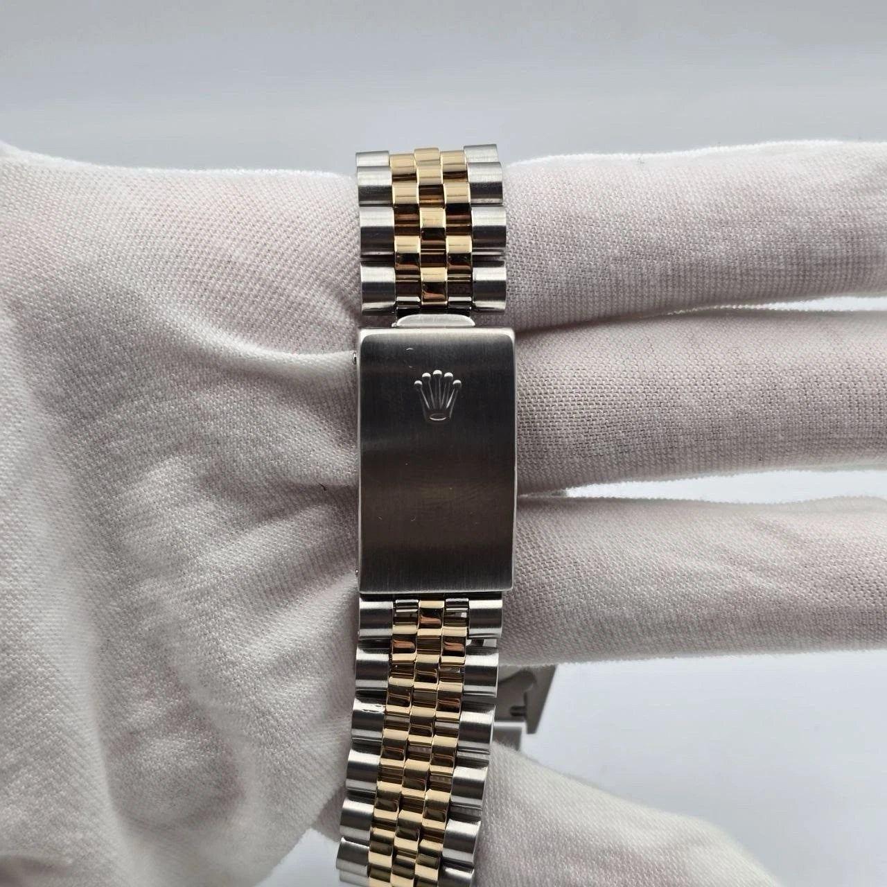Rolex Datejust 36mm Blue Vignette Diamond Dial Two Tone 18K Gold Jubilee 16233