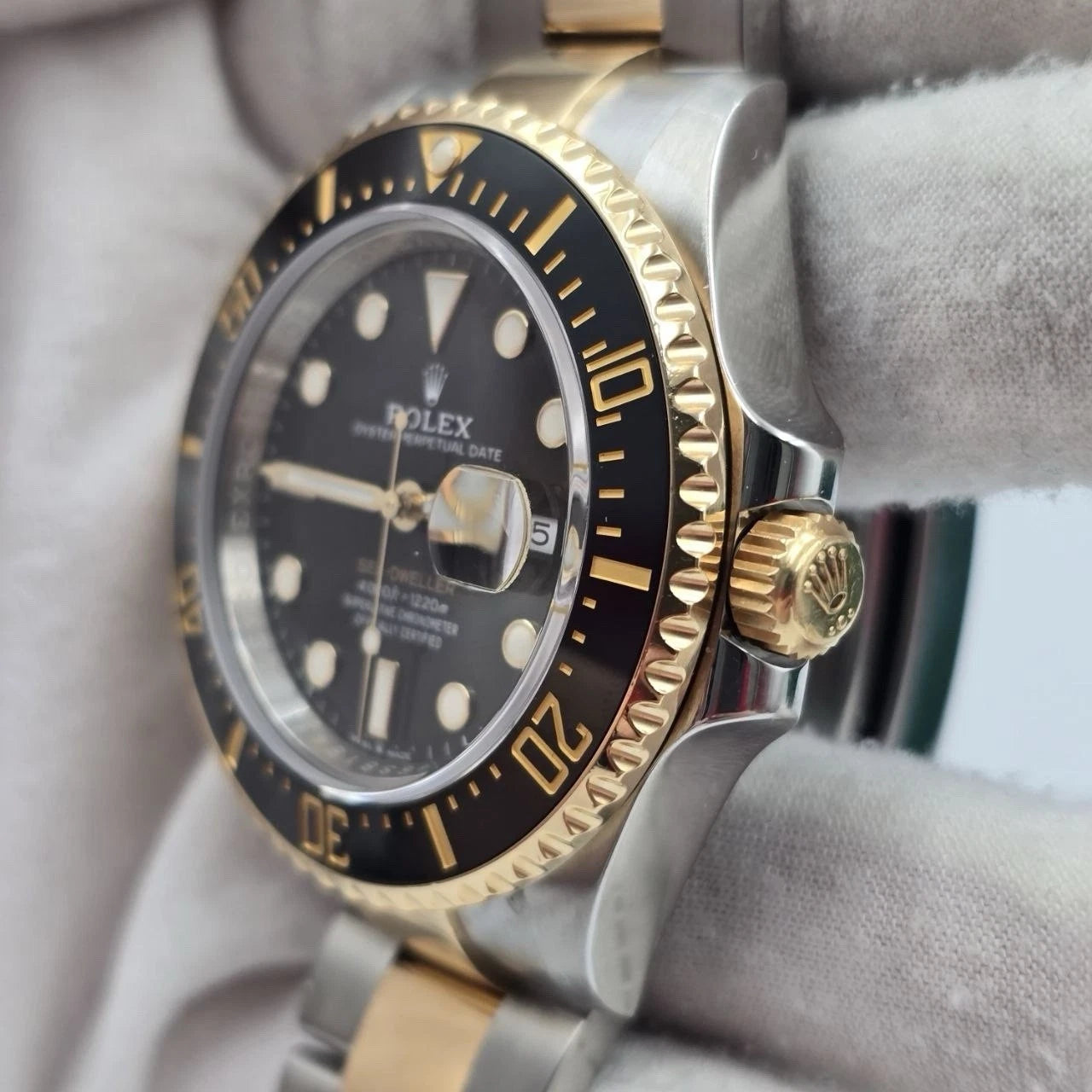 PAPERS 2021 Rolex Sea-Dweller 43mm Two-Tone Yellow Gold 126603 Black Dial BOX