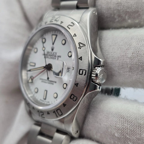 Rolex Explorer II 16570 Polar White Dial Stainless Steel 40mm Watch