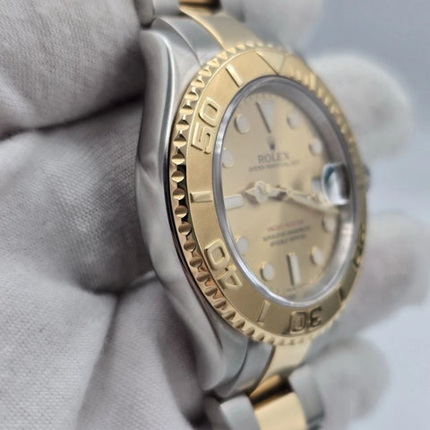 Rolex Yacht-Master 16623 Champagne Dial Two Tone 18K Yellow Gold Steel 40mm