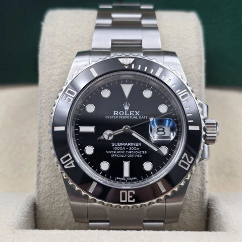 2019 PAPERS Rolex Submariner Date 116610LN Steel Black Ceramic 40mm Watch BOX