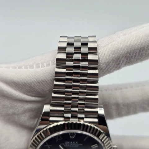 2026 PAPERS Rolex Datejust 126334 Steel Jubilee Azzurro Blue Roman Dial 41mm BOX