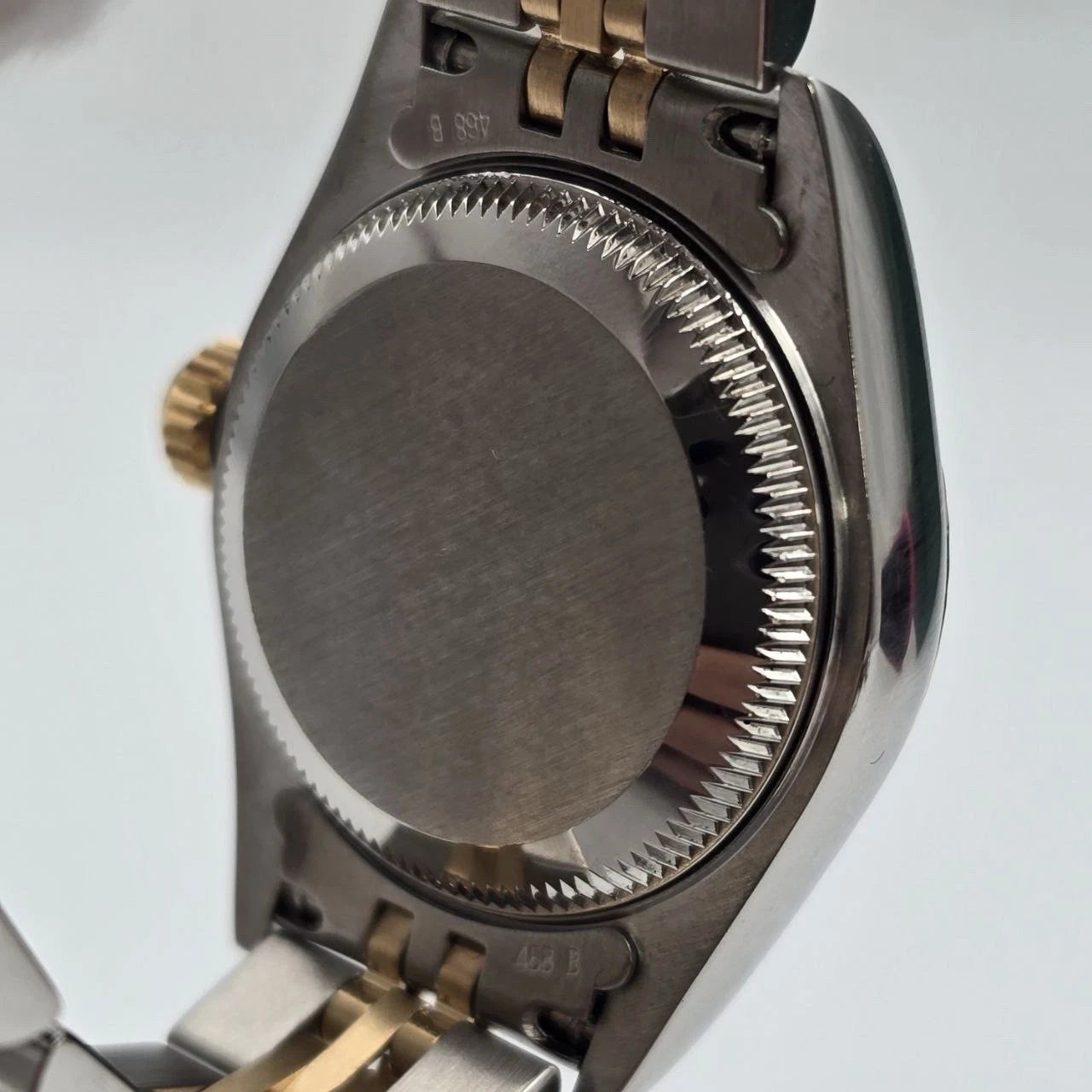 Rolex Datejust 79173 Fluted Bezel TT Jubilee Champagne Diamond Dial 26mm Watch