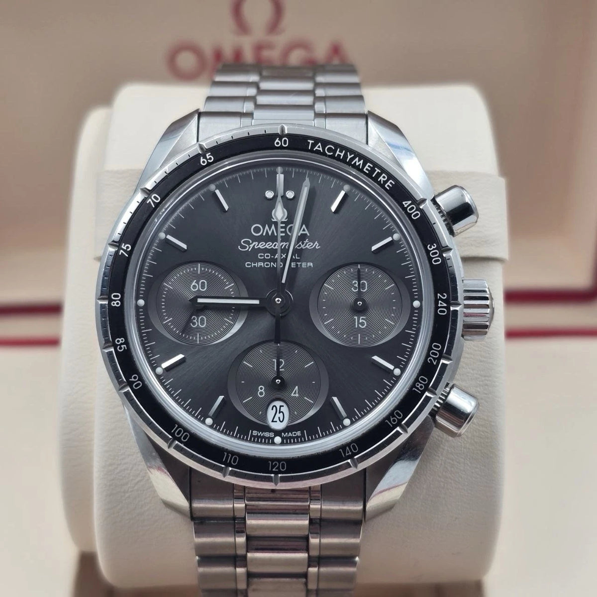 PAPERS 2020 Omega Speedmaster 38mm Grey Dial Watch 324.30.38.50.06.001 BOX
