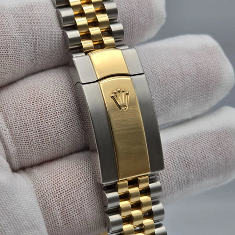 2023 Rolex Datejust 36mm Wimbledon Yellow Gold Fluted Bezel Jubilee 126233 B+P