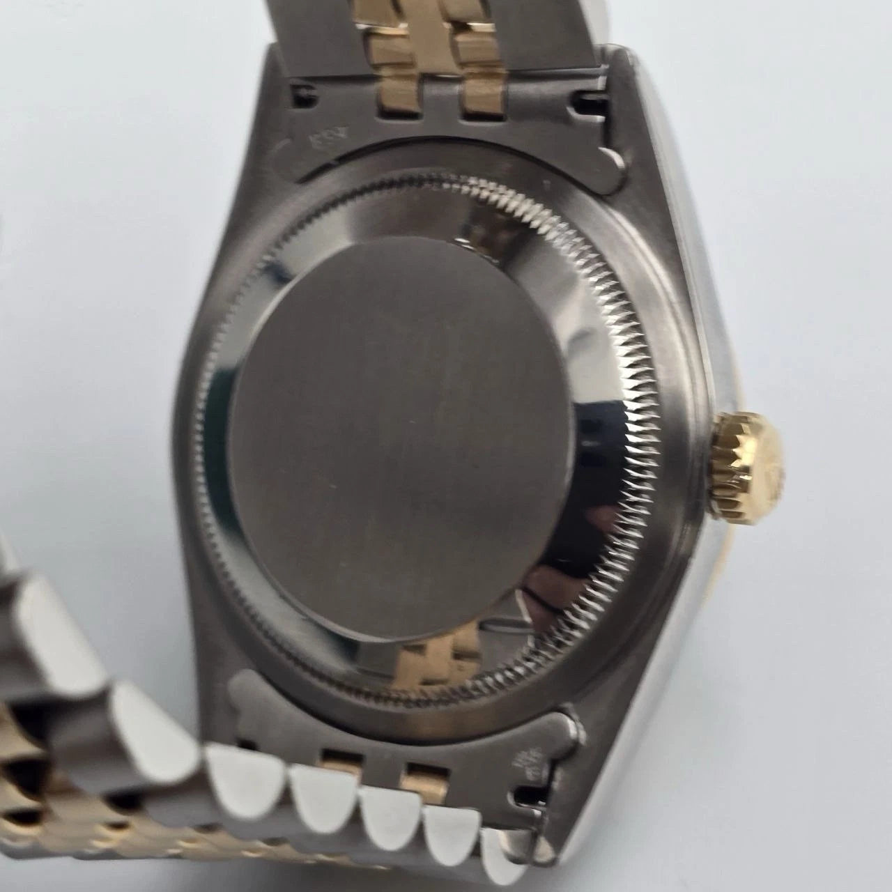 Rolex Datejust 36mm Silver Computer Diamond Dial Two Tone Jubilee 18K 16233