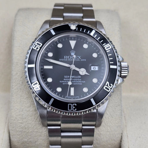MINT Rolex Sea-Dweller 16600 Stainless Steel Black Dial 40MM Watch