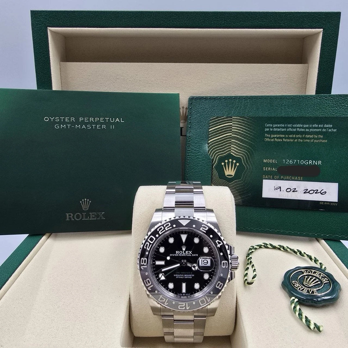 NEW 2026 Rolex GMT-Master II Bruce Wayne 40mm 126710GRNR Oyster UNWORN