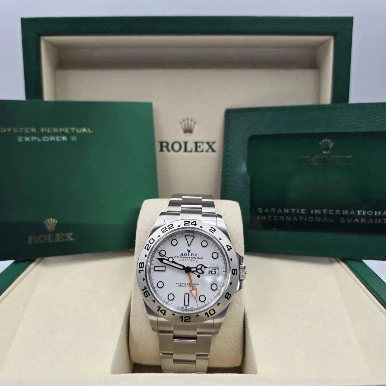 NEW 2026 Rolex Explorer II 42mm 226570 Stainless Steel White Polar Dial UNWORN