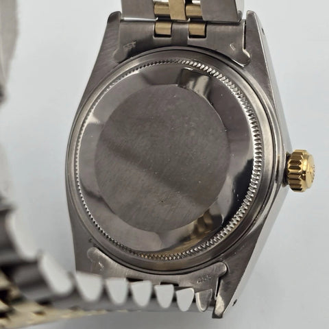 Rolex Datejust Silver Dial Two-Tone Yellow Gold Jubilee 16013 36mm Watch