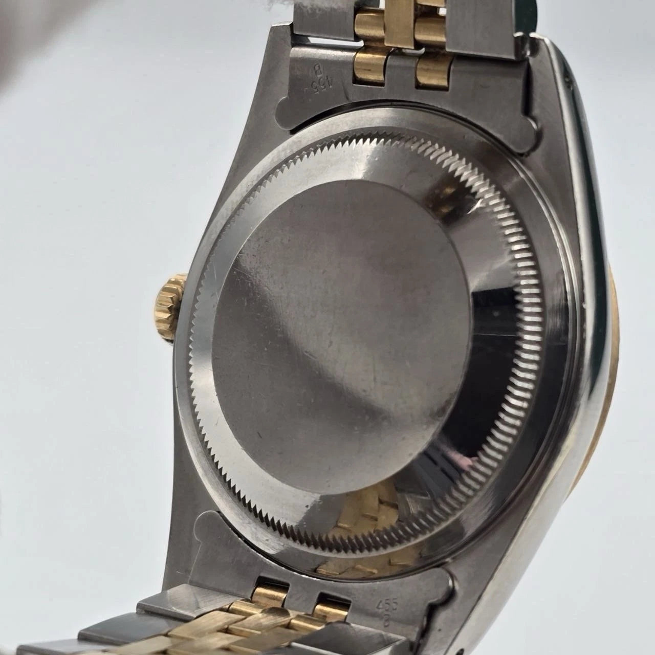 PAPERS Rolex Datejust 36mm FACTORY BLACK Dial 18K Yellow Gold Jubilee 16233